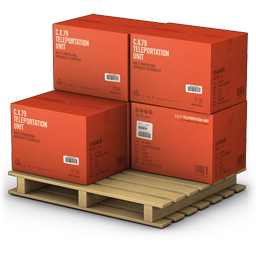 Red Cargo Boxes