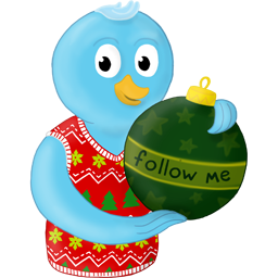 winter christmas ornament folow me