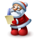 Santa Claus reading