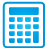 Calculator blue