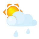 Sun lightcloud rain