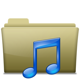 Folder Music Brown