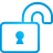Unlock blue