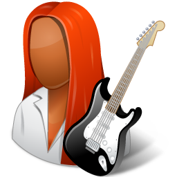 Guitarist Female Dark