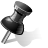 Black pin