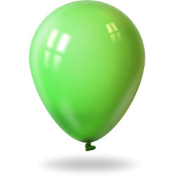 Ballon lime green