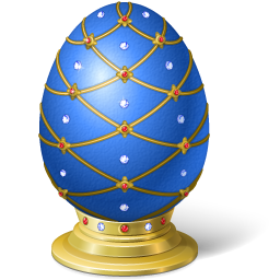 Blue Easter Egg