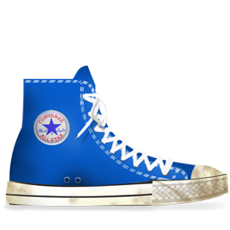 Converse Blue light dirty