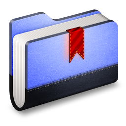 Bookmarks Blue Folder