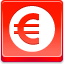 Euro Coin Red