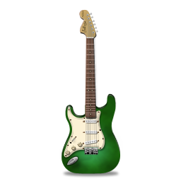Stratocastor Guitar Green