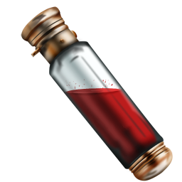 Sample vial full