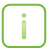 Information Button green