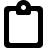 Empty Clipboard black