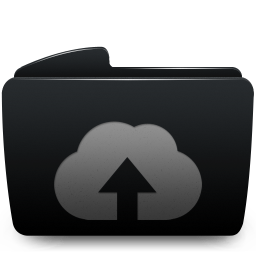 Folder black web upload