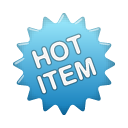 label blue hot