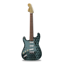 Stratocaster guitar metallicHoles