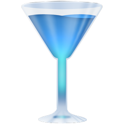 Wineglass blue