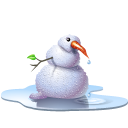 Pool snowman
