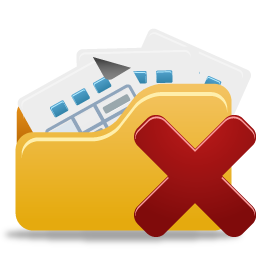 Open folder delete