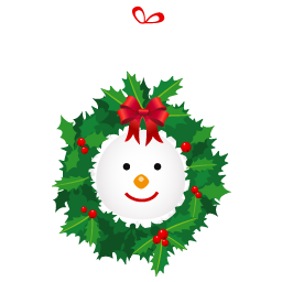 Snowman Wreath