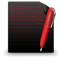 File Text black red