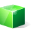 Green 3D Cube