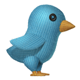 Knit Twitter Bird