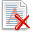 Font Red Delete