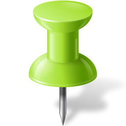 Map Marker Push Pin 1 Chartreuse