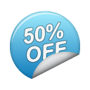 sticker blue 50off