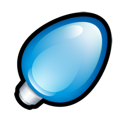Christmas light blue