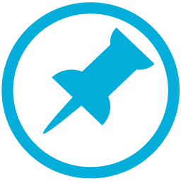 Metro Pin Blue