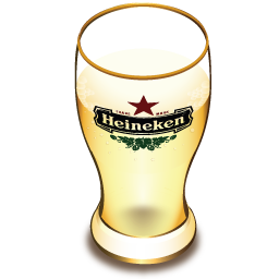 Heineken beer glass