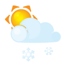 Sun lightcloud sleet