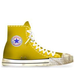 Converse Yellow dirty
