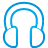 Headphone blue