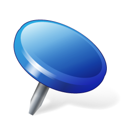 Drawingpin2 blue
