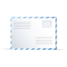 Blue White Envelope