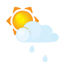 Sun littlecloud rain