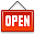 Nameboard Open