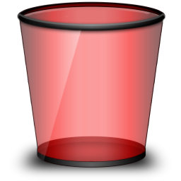 Trash Emty black red