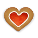 Christmas Heart Cookie