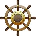 Nautilus Ship Steering Wheel
