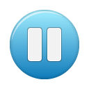button blue pause