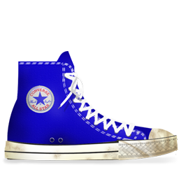 Converse Blue dirty
