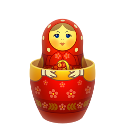 Red Matreshka Inside