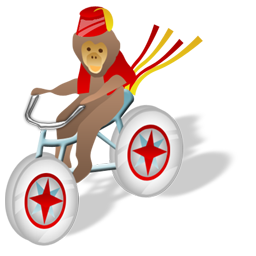 Monkey bicycle