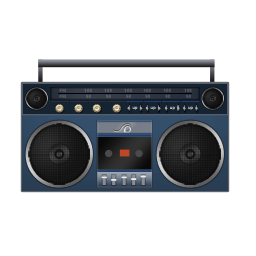Boombox Blue