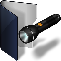 Folder Blue Pocket Lamp